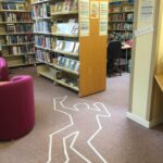 body in library